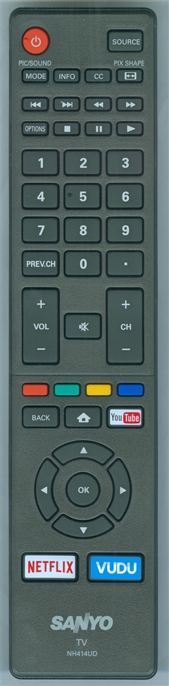 SANYO NH414UD Genuine OEM original Remote