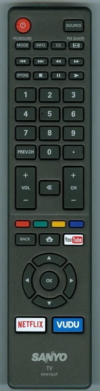 SANYO NH415UP Genuine OEM original Remote