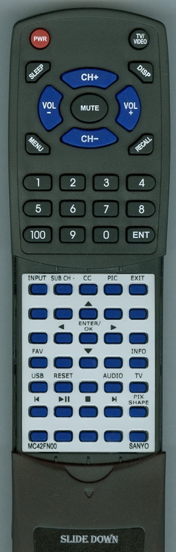 SANYO MC42FN00 replacement Redi Remote