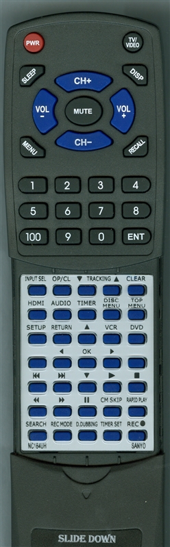 SANYO NC184UH replacement Redi Remote