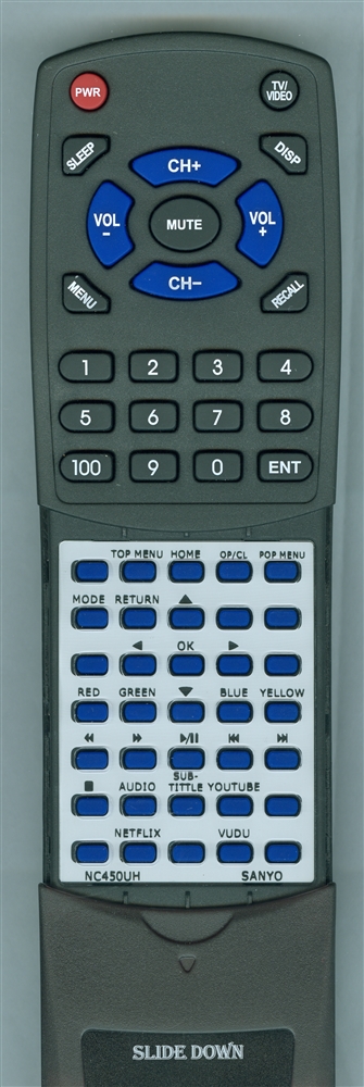 SANYO NC450UH replacement Redi Remote