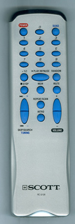 SCOTT 011610R000800 RC610R Genuine OEM original Remote