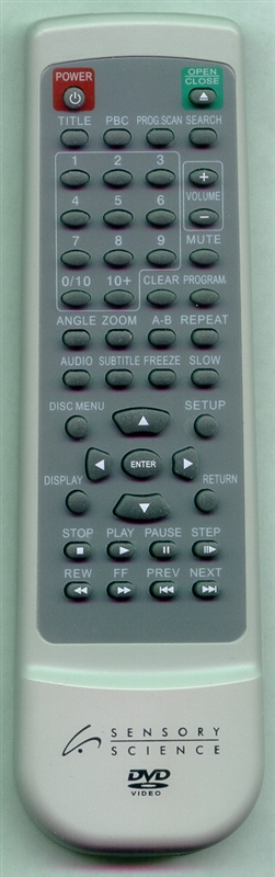 SENSORY SCIENCE SD10404RM Genuine OEM original Remote