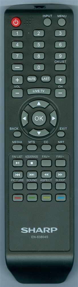 SHARP 208306 EN-83804S Genuine OEM original Remote