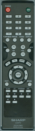 SHARP NQP84504503B02 845-045-03B02 Genuine OEM original Remote