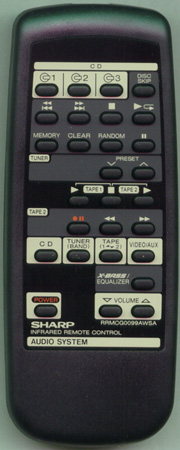 SHARP RRMCG0099AWSA RRMCG0099AWSA Genuine OEM original Remote
