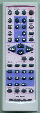 SHARP RRMCGA117AWSA Genuine  OEM original Remote