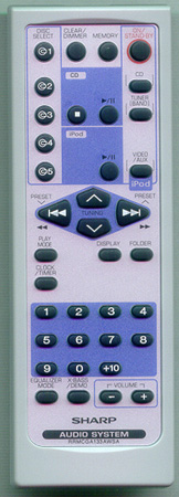 SHARP RRMCGA133AWSA Genuine  OEM original Remote