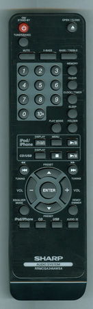 SHARP RRMCGA246AWSA Genuine OEM original Remote
