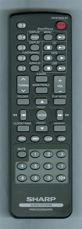 SHARP RRMCGA255AWSA Genuine OEM original Remote