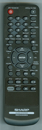 SHARP RRMCGA293AWSA Genuine OEM original Remote
