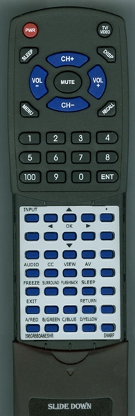 SHARP 098GR8BDANESHR replacement Redi Remote