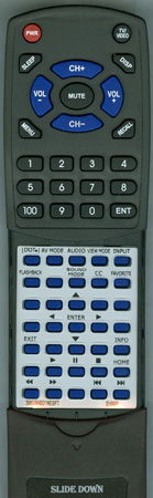 SHARP 398GRABD1NESPT LC-RC1-14 replacement Redi Remote