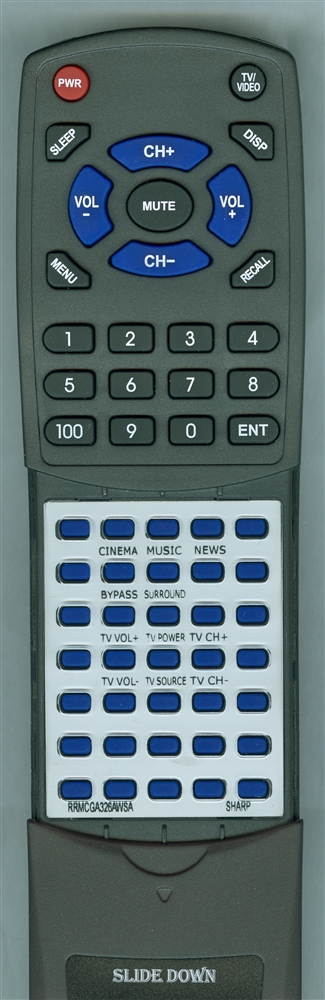 SHARP RRMCGA326AWSA replacement Redi Remote