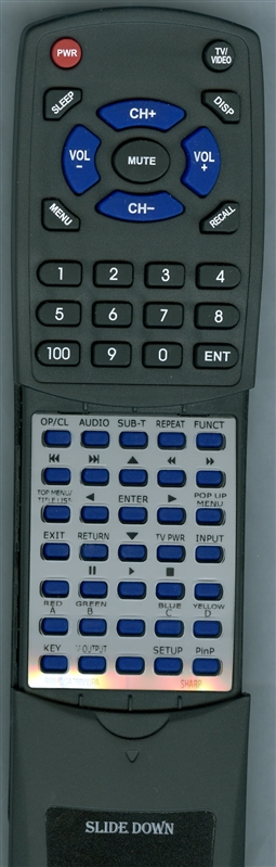 SHARP RRMCGA768WJPA GA768WJPA replacement Redi Remote