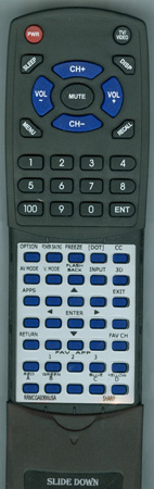 SHARP RRMCGA936WJSA GA936WJSA replacement Redi Remote