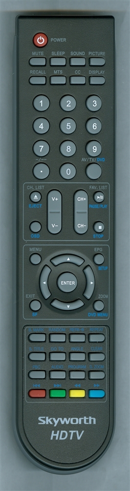 SKYWORTH SLTV1519AP3M Genuine OEM original Remote