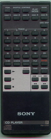 SONY 1-465-187-11 RM-D705 Genuine  OEM original Remote