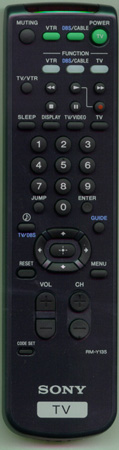 SONY 1-473-748-12 RM-Y135 Genuine  OEM original Remote