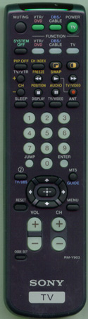 SONY 1-475-215-21 RM-Y903 Genuine OEM original Remote