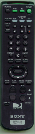 SONY 1-475-342-13 RM-Y139 Genuine OEM original Remote