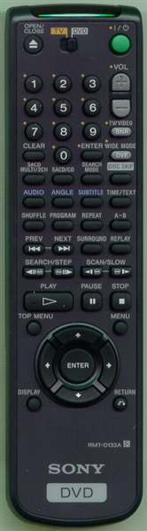 SONY 1-476-890-12 RMT-D133A Genuine  OEM original Remote
