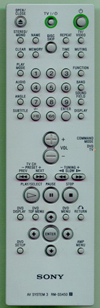 SONY 1-477-335-11 RMSS450 Genuine  OEM original Remote