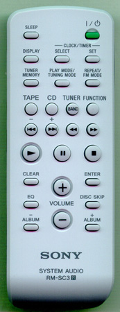 SONY 1-478-518-21 RM-SC3 Genuine OEM original Remote