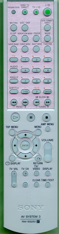 SONY 1-478-643-11 RM-SS250 Genuine  OEM original Remote