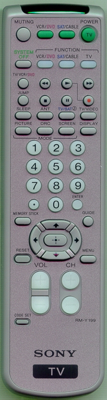 SONY 1-478-711-11 RM-Y199 Genuine OEM original Remote
