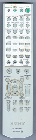 SONY 1-478-812-11 RM-SS251 Genuine  OEM original Remote