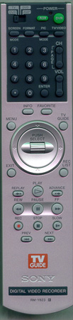 SONY 1-478-856-11 RM-Y823 Genuine  OEM original Remote