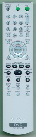 SONY 1-479-179-12 RMT-D175A Genuine  OEM original Remote