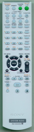 SONY 1-479-651-11 RM-AMU003 Genuine  OEM original Remote