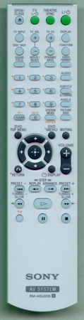 SONY 1-480-004-11 RM-ADU005 Genuine OEM original Remote