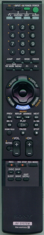 SONY 1-480-126-11 RM-ANP005 Genuine OEM original Remote