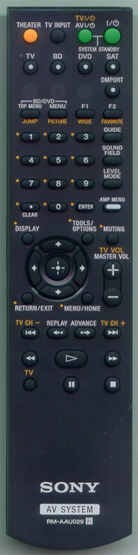 SONY 1-480-618-11 RM-AAU029 Genuine OEM original Remote