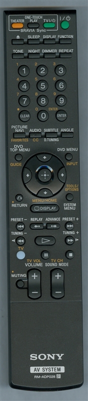 SONY 1-480-742-11 RMADP028 Genuine OEM original Remote
