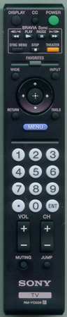 SONY 1-487-180-11 RM-YD028 Genuine OEM original Remote