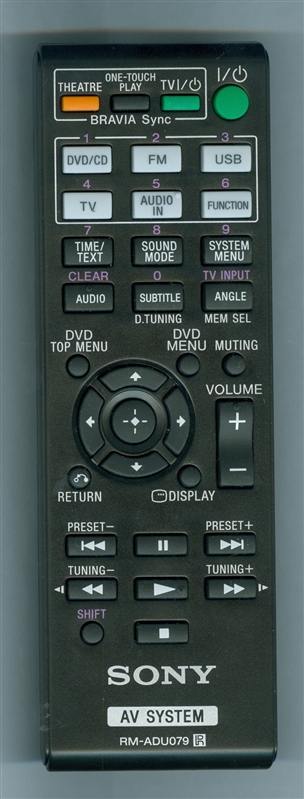 SONY 1-487-640-11 RM-ADU079 Genuine OEM original Remote