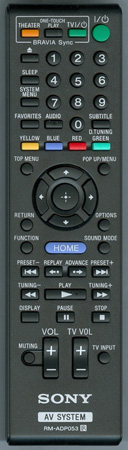 SONY 1-487-647-11 RM-ADP053 Genuine OEM original Remote