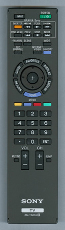 SONY 1-487-767-11 RM-YD033 Genuine OEM original Remote