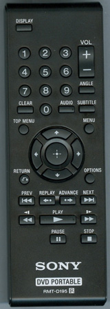 SONY 1-487-884-11 RMT-D195 Genuine OEM original Remote