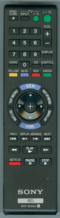 SONY 1-489-969-11 RMT-B122A Genuine OEM original Remote