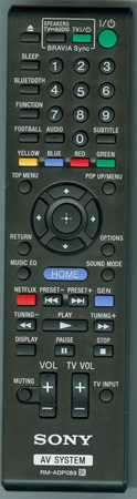 SONY 1-491-939-11 RM-ADP089 Genuine  OEM original Remote