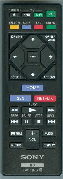 SON 1-492-678-11 RMT-B126A Genuine OEM original Remote