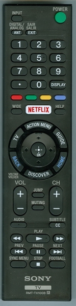 SONY 1-492-975-21 RMT-TX100B Genuine OEM original Remote