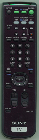 SONY 8-917-532-90 RM-Y135 Genuine  OEM original Remote