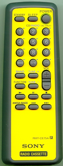 SONY A-3013-910-A RMT-CE75A YELLOW Refurbished Genuine OEM Remote