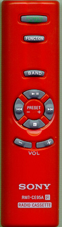 SONY A-3172-073-A RMTCE95A - RED Genuine  OEM original Remote